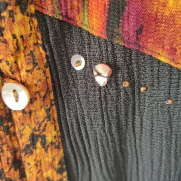 Napa Valley Petite PXL short sleeve mother of peal rayon/poly multi color - Picture 5 of 6